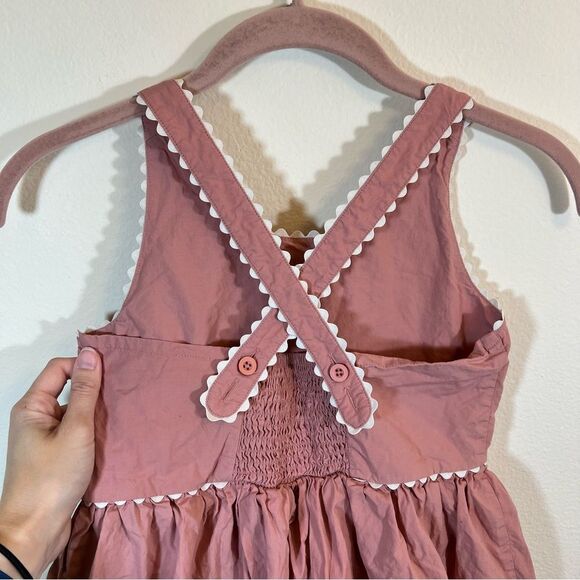 ✨ Hanna Andersson Apron Dess in Pink Shadow Girl’s 10 - Picture 10 of 15